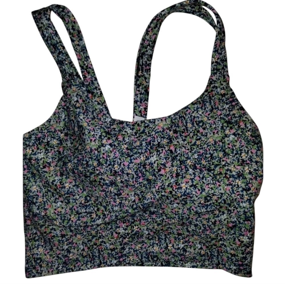 Sage Collective Soft athletic crop top bralette, size medium NWT